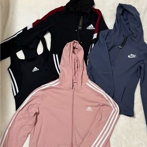 Adidas Women's Sweaters - Black, Pink, and Blue